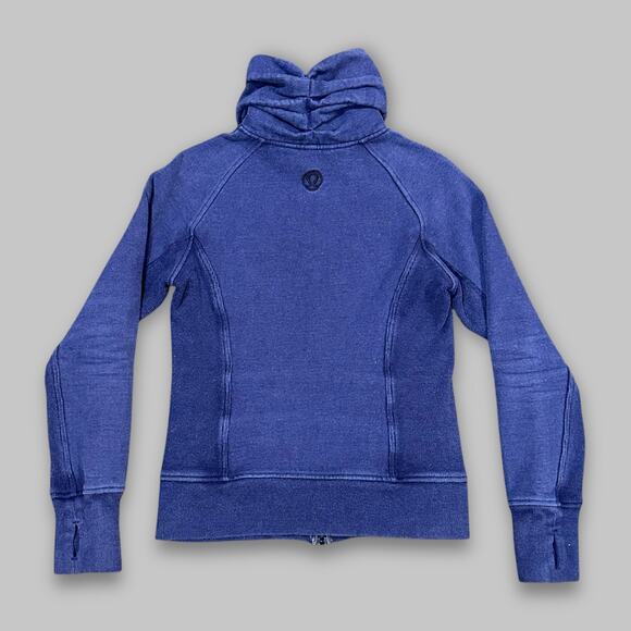 Lululemon Scuba Jacket Blue Heathered – Size 6 - Picture 2 of 6